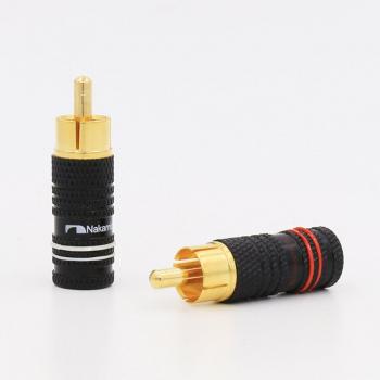8Pcs Nakamichi R1708 Premium 24K Gold RCA Connectors