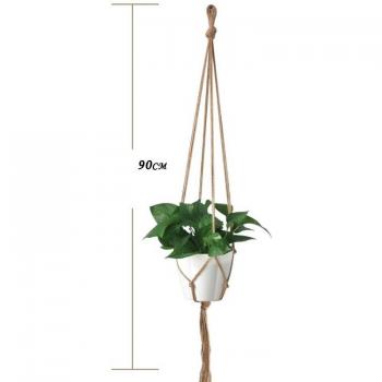 Hamac à plantes en macramé