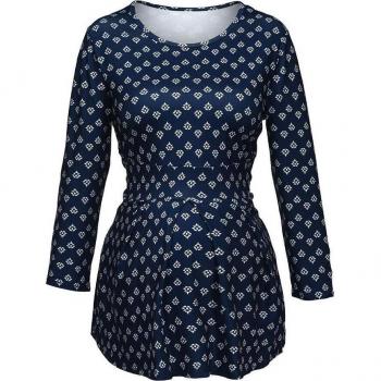Tunique maternité à motif plaid