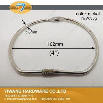 10 Pack D-Shaped Threaded Binder Rings