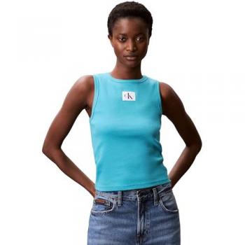 Top Calvin Klein Jeans in Turchese, Nero e Bianco – Modello LV047C201G