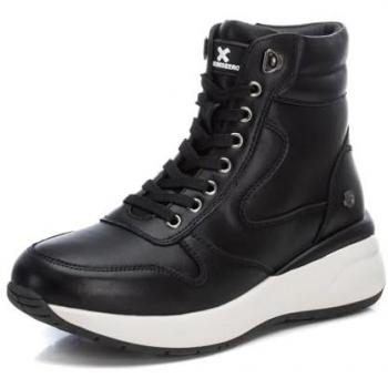 Xti para mujer. 14319701-NEGRO Botín De Mujer 143197 negro (38), 3 a 5cm, Cordones, Cremallera, Casual