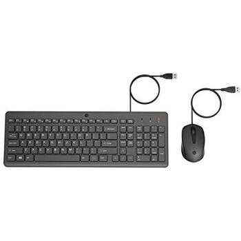 Tastiera e mouse combo HP 150 USB nero