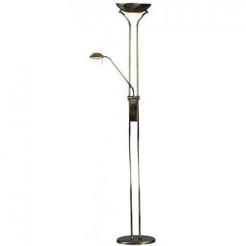 Lampada da pavimento Jerik dimmerabile Ottone Antico