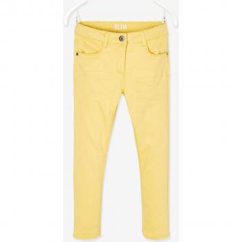 VERTBAUDET Girls' Yellow MorphologiK Slim Leg Pants 18M/2Y