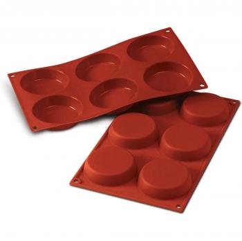 Set de Moldes de Silicona para Pasteles Pequeños, Silikomart, Ø 80 x 18 mm
