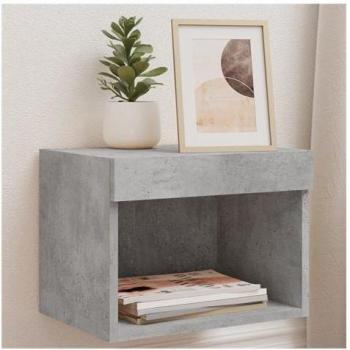 Chevet Murale avec Éclairage LED Gris