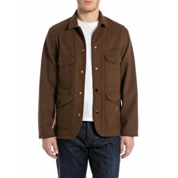 Replay M8495 00.85314 S Size Brown Mens Coat