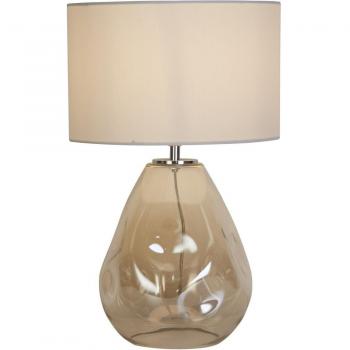 Searchlight Devon Textile and Glass Table Lamp