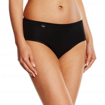 Sloggi Damen Hipster EverNew Midi, Schwarz (Herstellergröße: 48)