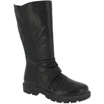 Bottes cuir vache Helline noir 42