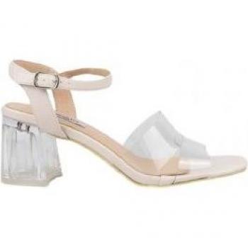 Sandalias de Tacón Noelia 10 Beige Chika10