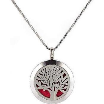 Bijoux Arbre de Vie en Inox – Pendentif Aromathérapie