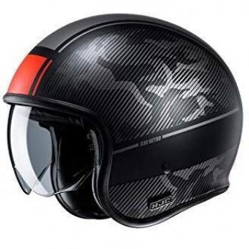 HJC V30 Alpi Casque jet Noir Rouge Taille L
