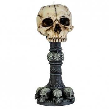 Vintage Totenkopf Teelichthalter