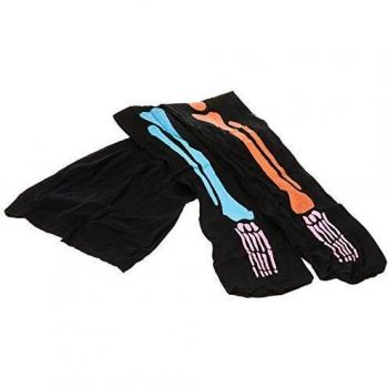 Bas fantaisie squelette lumineux