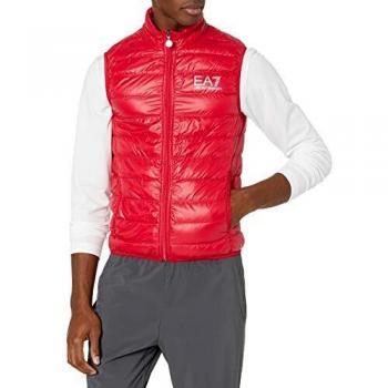 EA7 Emporio Armani Weste Rot XL Herren Regular Fit 8NPQ01 PN29Z