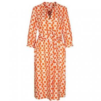 Seidensticker Sommerkleid »Schwarze Rose«, 3/4-Arm, orange