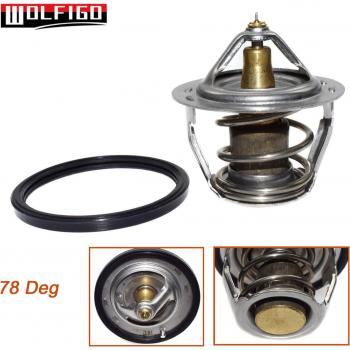 WOLFIGO Termostato 78 Grados para Refrigerante de Motor Subaru Legacy, Forester, Impreza