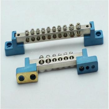 Boîte de Distribution JDA2-0609, Rail de Connexion, Barre Cuivre, Bornier Cuivre, Bloc Câblage Ignifuge, 1 pièce