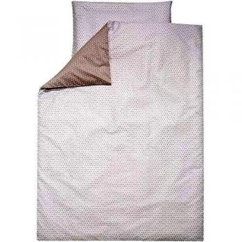 Alvi Bettwäsche für Kinderbett Raute taupe 100x135 cm