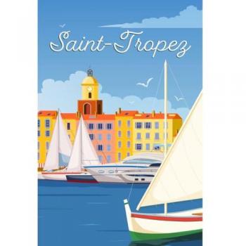 Art Mural Saint-Tropez 30x45 cm