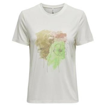 ONLY Kurzarmshirt »ONLFREE LIFE REG S/S LEAF TOP BOX JRS«