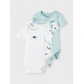 Body enfant manches courtes Blue Haze set de 3