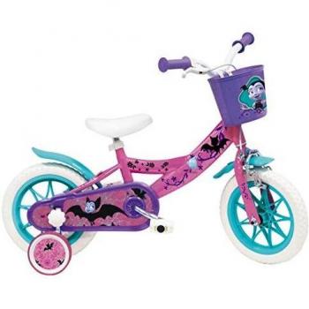 Vampirina Bici 12” per Ragazzi, Rosa/Viola, con Frèno Anteriore