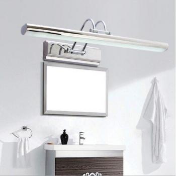 Miroir lumineux LED 10W, 40 cm, applique murale en inox
