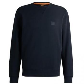 Sudadera de hombre Boss Orange, cuello caja, diseño moderno