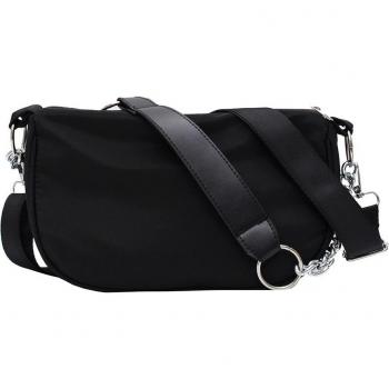Ladies Nylon Messenger Bag with Top Handle