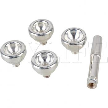 Silver Finish Trumpet Mouthpiece 4 Sizes 1-1/2C, 3C, 5C, 7C for Starters