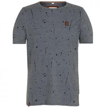 Herren-Top Naketano „What’s the 411“ – Dunkelgrau Melange, S