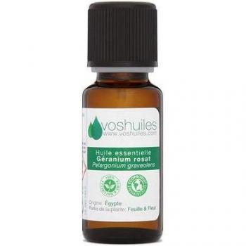 Óleo Natural de Rosa de Gerânio Voshuiles 10ml