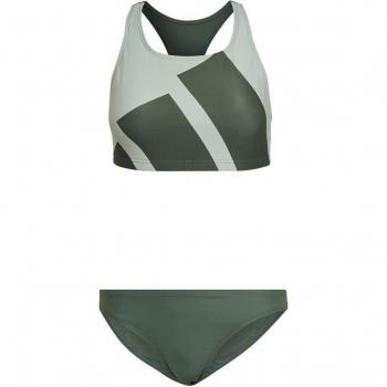 Bikini Adidas con Gran Logo Gráfico para Mujer en Verde