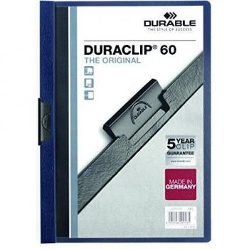 Durable Duraclip 60 Report File 6Mm A4 Midnight Blue Pack 25 220928