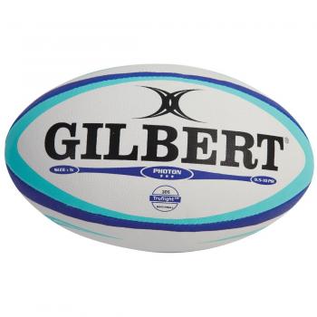 Size 4 Gilbert Photon Match Rugby Ball – Sky Blue