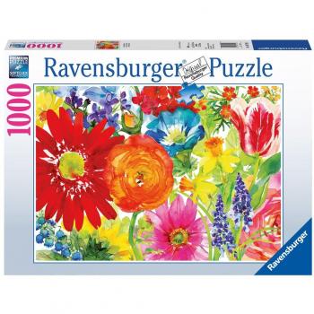 Ravensburger Adult 1,000‑Piece Abundant Blooms Puzzle – Softclick Compatibility