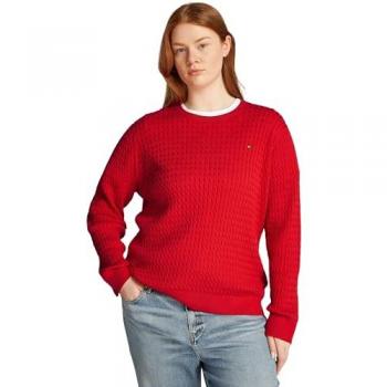 Tommy Hilfiger Curve Logostickerei Pullover