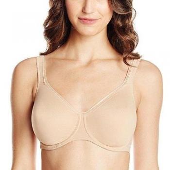 Seamless Dual Support Bra, Rosa Faia, Beige, 46E