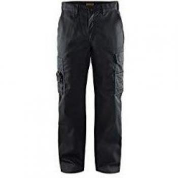 Pantalone nero da lavoro cargo lunga taglia M