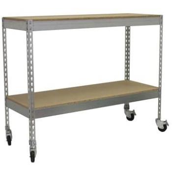 Simonrack 2 Étagères Métalliques (97,5x150x45cm) Bois Galvanisé Sans Vis