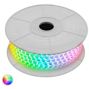 Bobina LED RGB 60 LED/m 50 m, 220 V AC, Larga 16 mm, Taglio 100 cm, IP65