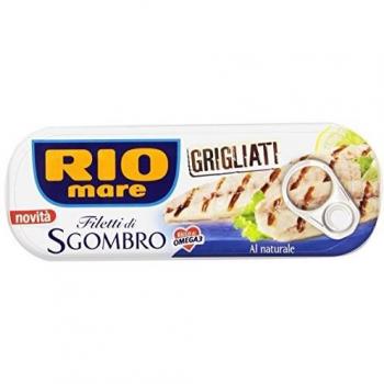 Rio Mare Filetti di Sgombro Grigliati al Naturale, Ricchi di Omega 3, 7 Lattine da 120 g
