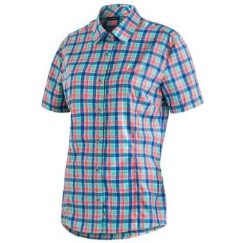 Kariertes Funktionsshirt „Philina“ – 85 % Polyester / 15 % Viskose – Größe 38