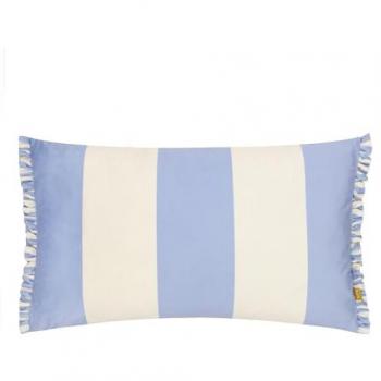 Araya Blue Velvet Pattern Cushion Enclosure – 12×20 inches