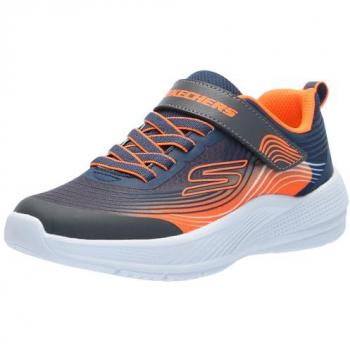 Chaussures Skechers Microspec Advance bleu marine orange garçon