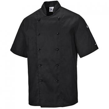 Portwest Kent Chef's Short Sleeve Jacket for Men