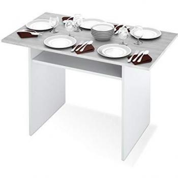MESA CONSOLA DESPLEGABLE TABOLO 77X120X35 CM BLANCO ARTIK / CEMENTO